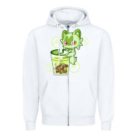 White sprigatito matcha bubble classic . Zipper Hoodie - tuanDangUi