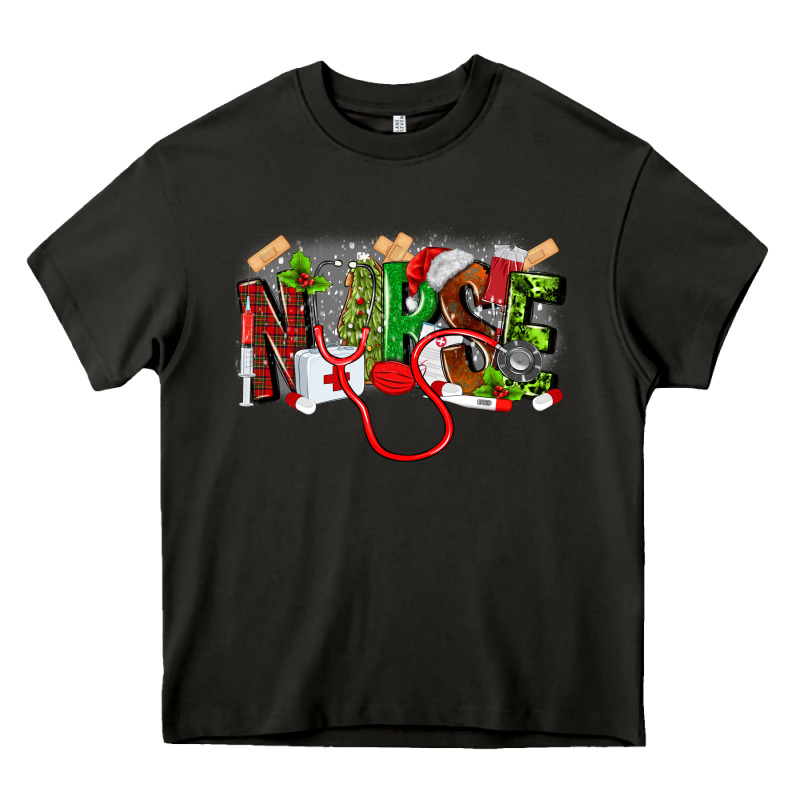 Nurse Christmas Heavy Core Tee by MaliasSmallBusiness | Teevron