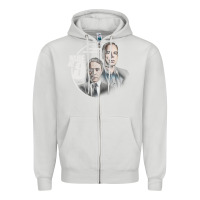 Dove Grey inside no. 9 Zipper Hoodie - tuanDangUi
