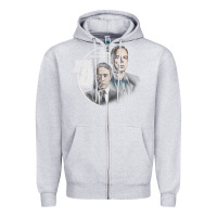 Heather Grey inside no. 9 Zipper Hoodie - tuanDangUi