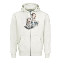 Oatmeal Heather inside no. 9 Zipper Hoodie - tuanDangUi