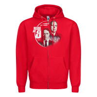 Red inside no. 9 Zipper Hoodie - tuanDangUi