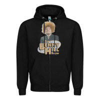Black benny hill Zipper Hoodie - tuanDangUi