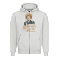 Dove Grey benny hill Zipper Hoodie - tuanDangUi