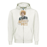 Oatmeal Heather benny hill Zipper Hoodie - tuanDangUi