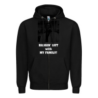 Black hangin' out with my family (birdemic) Zipper Hoodie - tuanDangUi