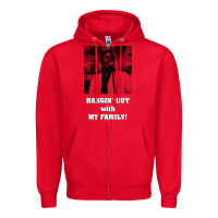 Red hangin' out with my family (birdemic) Zipper Hoodie - tuanDangUi