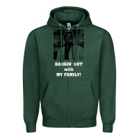 Sports Green hangin' out with my family (birdemic) Zipper Hoodie - tuanDangUi