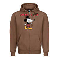 Chestnut michael the mouse Zipper Hoodie - tuanDangUi