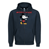 Navy michael the mouse Zipper Hoodie - tuanDangUi
