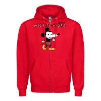 Red michael the mouse Zipper Hoodie - tuanDangUi