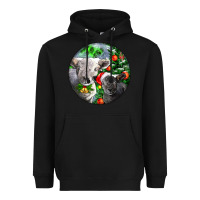Black christmas southdown baby sheeps Heavyweight Hoodie - LillyAllenDesigns