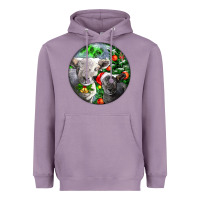 Lavender christmas southdown baby sheeps Heavyweight Hoodie - LillyAllenDesigns