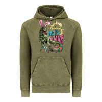 Vintage Olive Happy Easter Day T-rex Vintage Hoodie - NancyCooperArtShop