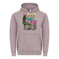 Vintage Zinc Happy Easter Day T-rex Vintage Hoodie - NancyCooperArtShop