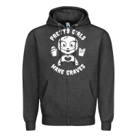 Charcoal Heather pretty girls make graves Zipper Hoodie - tuanDangUi