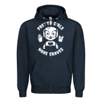 Navy pretty girls make graves Zipper Hoodie - tuanDangUi