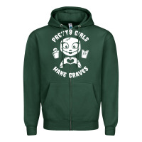 Sports Green pretty girls make graves Zipper Hoodie - tuanDangUi