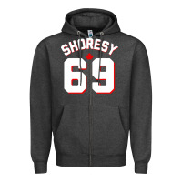 Charcoal Heather letterkenny shoresy 69   shoresy Zipper Hoodie - tuanDangUi