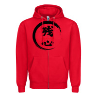 Red zanshin   remaining mind Zipper Hoodie - tuanDangUi