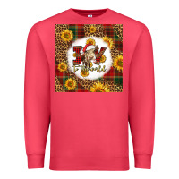 Cardinal joy to the world christmas cow Premium Sweatshirt - LillyAllenDesigns