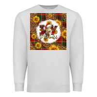 Dove Grey joy to the world christmas cow Premium Sweatshirt - LillyAllenDesigns