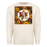 Sandshell joy to the world christmas cow Premium Sweatshirt - LillyAllenDesigns