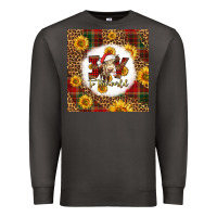 Smoke joy to the world christmas cow Premium Sweatshirt - LillyAllenDesigns