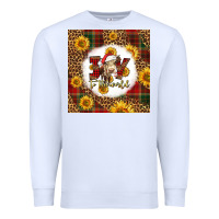 White joy to the world christmas cow Premium Sweatshirt - LillyAllenDesigns