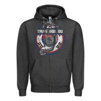 Charcoal Heather Tang Soo Do Hoodie Martial Arts Gift Dragon Korean Zipper Hoodie - tuanDangUi