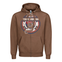 Chestnut Tang Soo Do Hoodie Martial Arts Gift Dragon Korean Zipper Hoodie - tuanDangUi