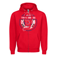 Red Tang Soo Do Hoodie Martial Arts Gift Dragon Korean Zipper Hoodie - tuanDangUi