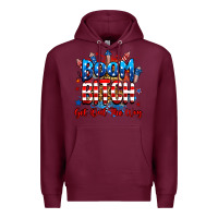 Burgundy boom bitch get out the way Premium Hoodie - RanaPortraitStore