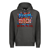 Charcoal Heather boom bitch get out the way Premium Hoodie - RanaPortraitStore
