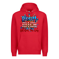 Red boom bitch get out the way Premium Hoodie - RanaPortraitStore