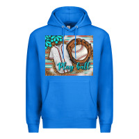 True Royal Baseball Play Ball With Leopard Mousepad Premium Hoodie - BundleAndBundleShop