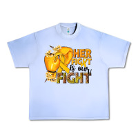 Grape Ice Her fight is our fight Childhood Cancer yellow Urban Heavy Tee - NancyCooperArtShop