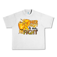 Lunar Rock Her fight is our fight Childhood Cancer yellow Urban Heavy Tee - NancyCooperArtShop