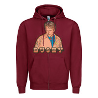 Burgundy gary busey Zipper Hoodie - tuanDangUi