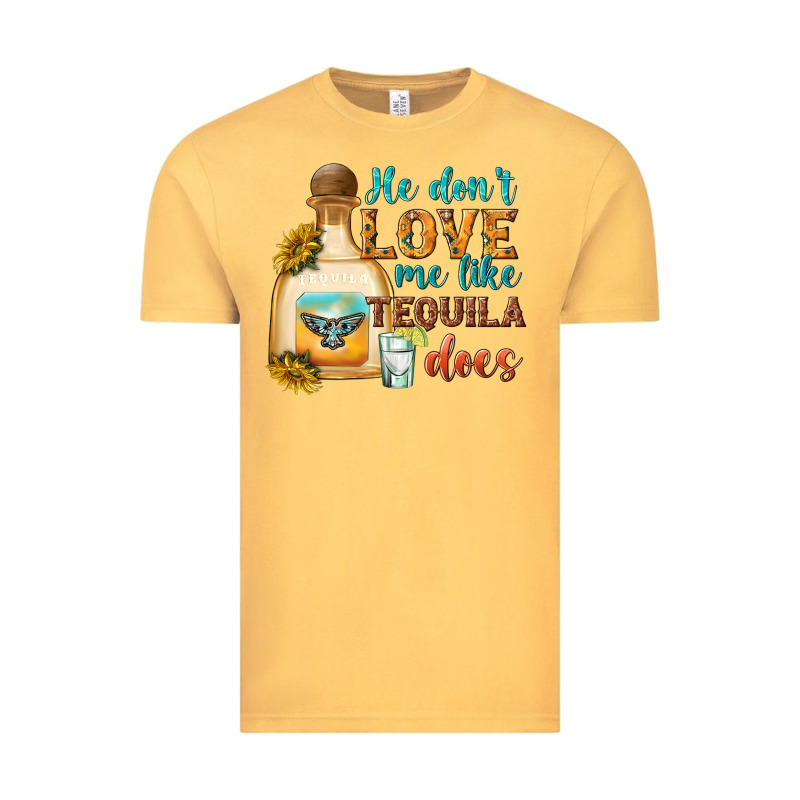 He Don't Love Me Like Tequila Does Vintage Tee by texasbilliewilder | Teevron