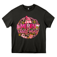 Asphalt pink merry christmas Heavy Core Tee - MaliasSmallBusiness
