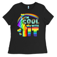 Black Lgbtq İ'm Cool With İt Ladies Tee - BundleAndBundleShop