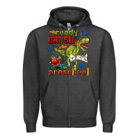 Charcoal Heather ready to crush preschool Zipper Hoodie - BundleAndBundleShop