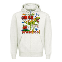 Oatmeal Heather ready to crush preschool Zipper Hoodie - BundleAndBundleShop