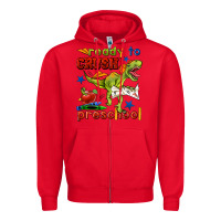 Red ready to crush preschool Zipper Hoodie - BundleAndBundleShop