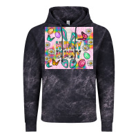 Cloud Black Hunny Bunny and egg Easter Vintage Hoodie - NancyCooperArtShop