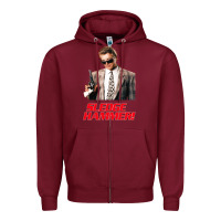 Burgundy sledge hammer Zipper Hoodie - tuanDangUi
