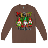 Chestnut merry christmas gnomes Long Sleeve Tee - CowGirlArtShop