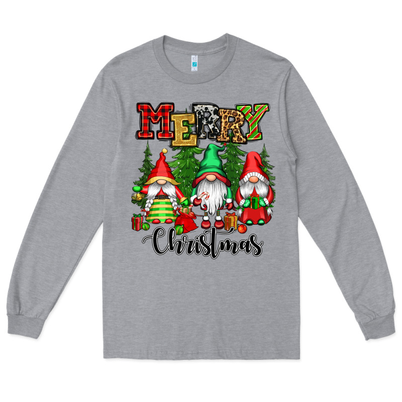 Merry Christmas Gnomes Long Sleeve Tee by CowGirlArtShop | Teevron
