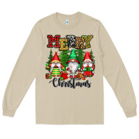 Mushroom merry christmas gnomes Long Sleeve Tee - CowGirlArtShop